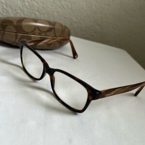 Coach eyeglass frames with case
